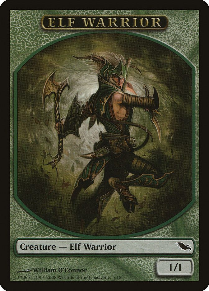 Elf Warrior (5/12) [Shadowmoor Tokens] | Gaming Infinity