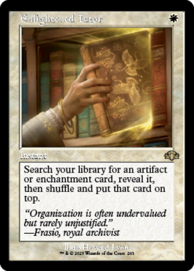 Enlightened Tutor (Retro) [Dominaria Remastered] | Gaming Infinity