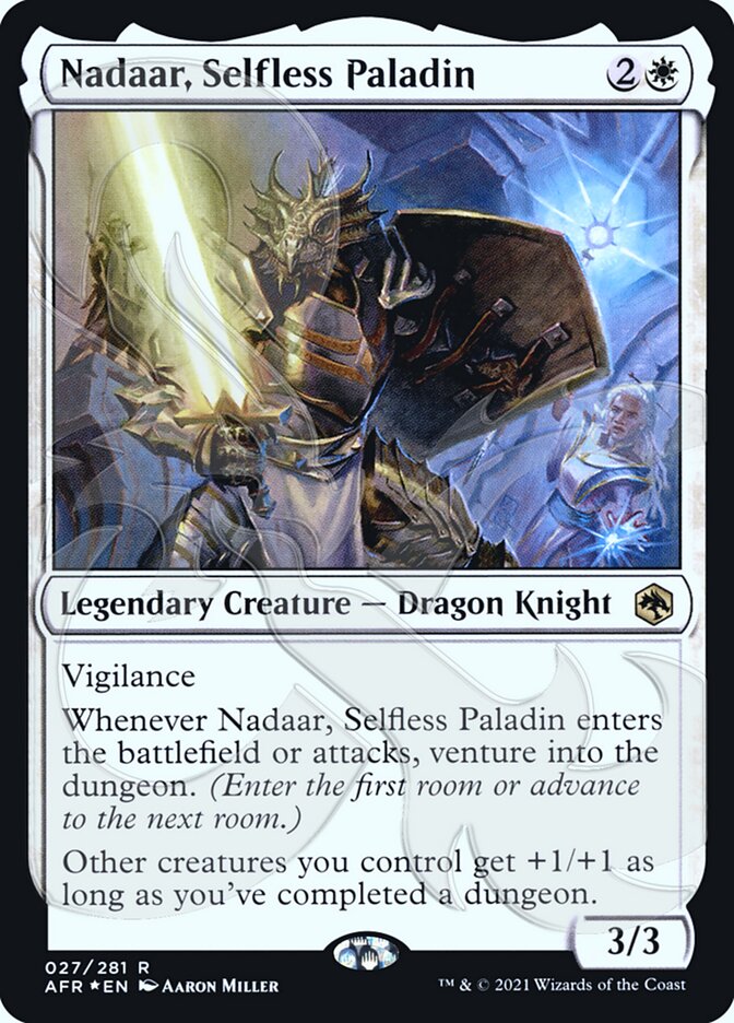 Nadaar, Selfless Paladin (Ampersand Promo) [Dungeons & Dragons: Adventures in the Forgotten Realms Promos] | Gaming Infinity