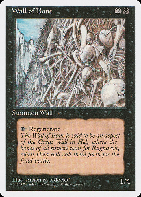 Wall of Bone [Fourth Edition] | Gaming Infinity