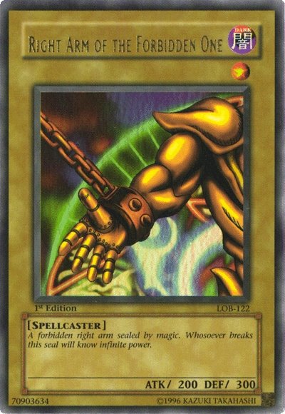 Right Arm of the Forbidden One [LOB-122] Ultra Rare | Gaming Infinity