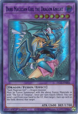 Dark Magician Girl the Dragon Knight (Alternate Art) (Green) [DLCS-EN006] Ultra Rare | Gaming Infinity