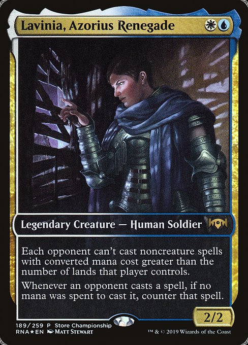 Lavinia, Azorius Renegade [Ravnica Allegiance Promos] | Gaming Infinity