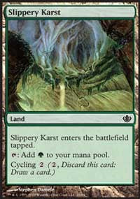 Slippery Karst [Duel Decks: Garruk vs. Liliana] | Gaming Infinity