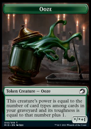 Ooze Token [Innistrad: Midnight Hunt Tokens] | Gaming Infinity