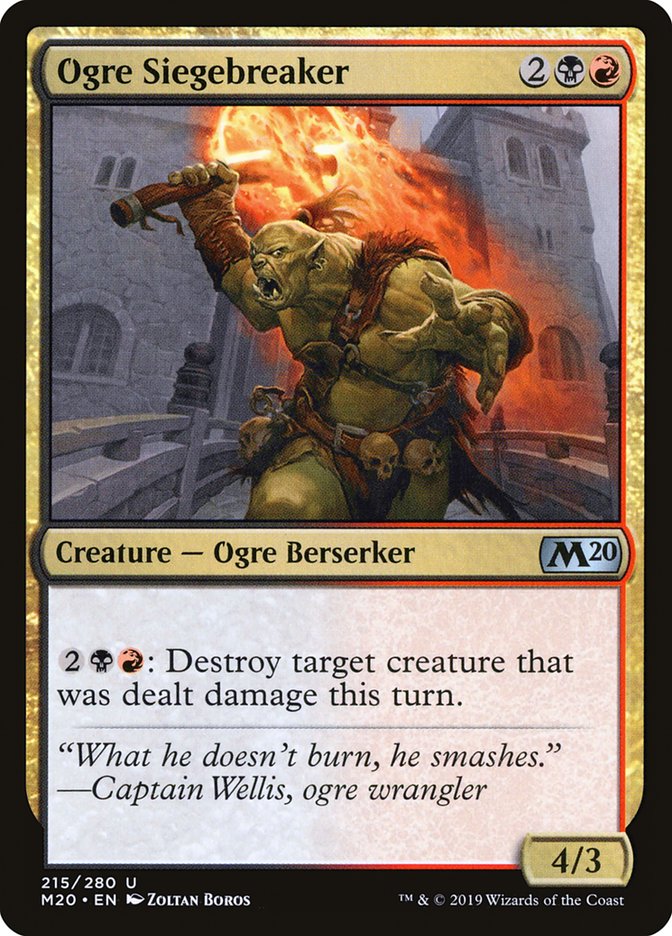 Ogre Siegebreaker [Core Set 2020] | Gaming Infinity