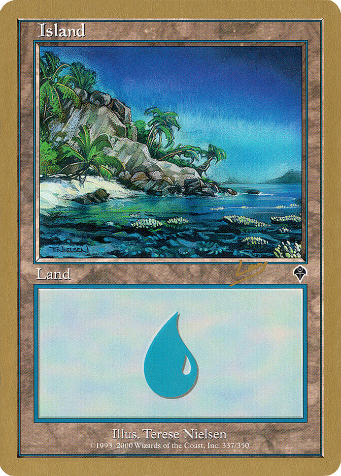 Island (rl337a) (Raphael Levy) [World Championship Decks 2002] | Gaming Infinity