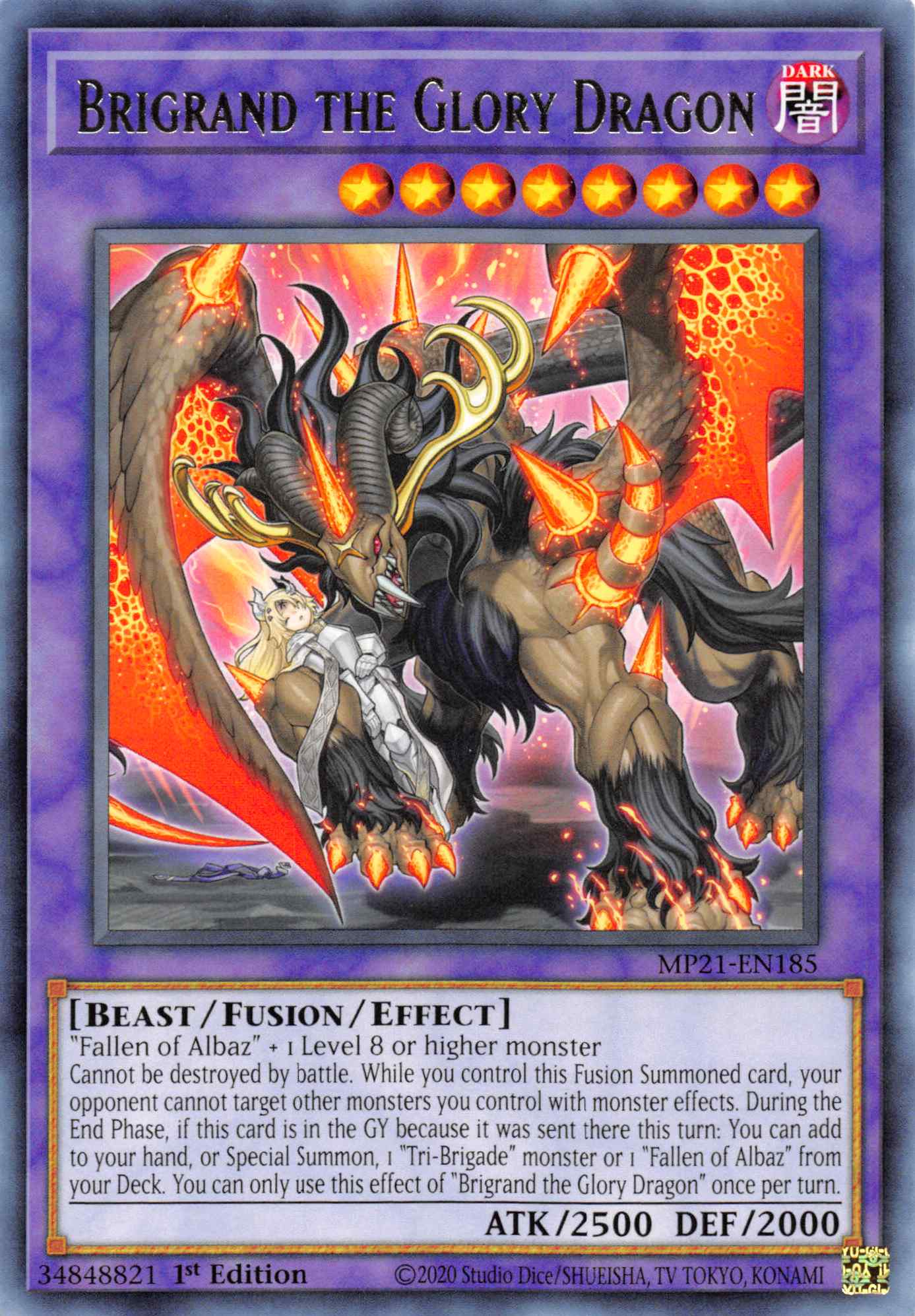 Brigrand the Glory Dragon [MP21-EN185] Rare | Gaming Infinity