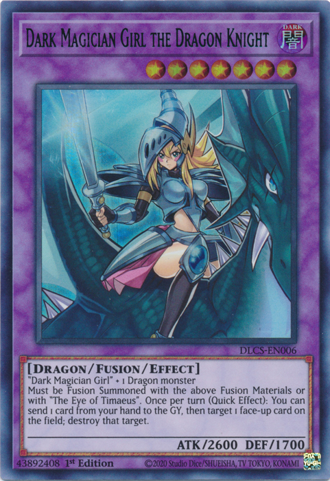 Dark Magician Girl the Dragon Knight (Blue) [DLCS-EN006] Ultra Rare | Gaming Infinity