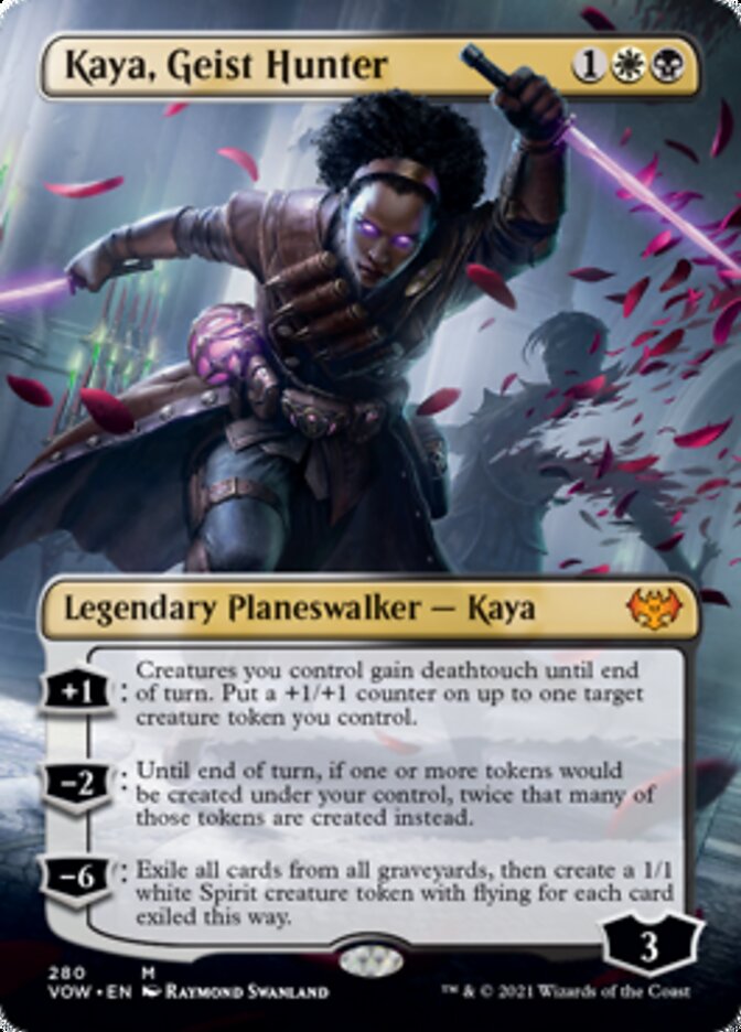 Kaya, Geist Hunter (Borderless) [Innistrad: Crimson Vow] | Gaming Infinity