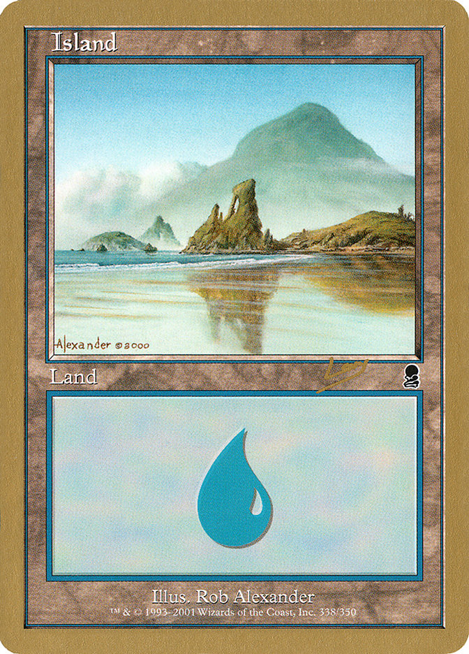 Island (rl338) (Raphael Levy) [World Championship Decks 2002] | Gaming Infinity