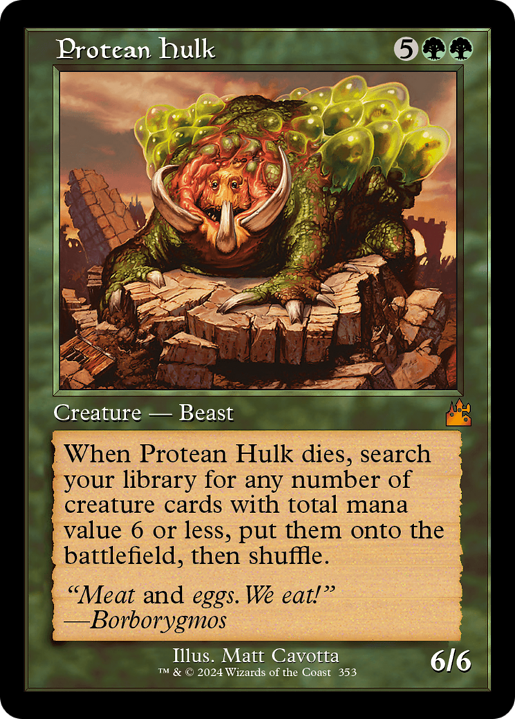 Protean Hulk (Retro Frame) [Ravnica Remastered] | Gaming Infinity