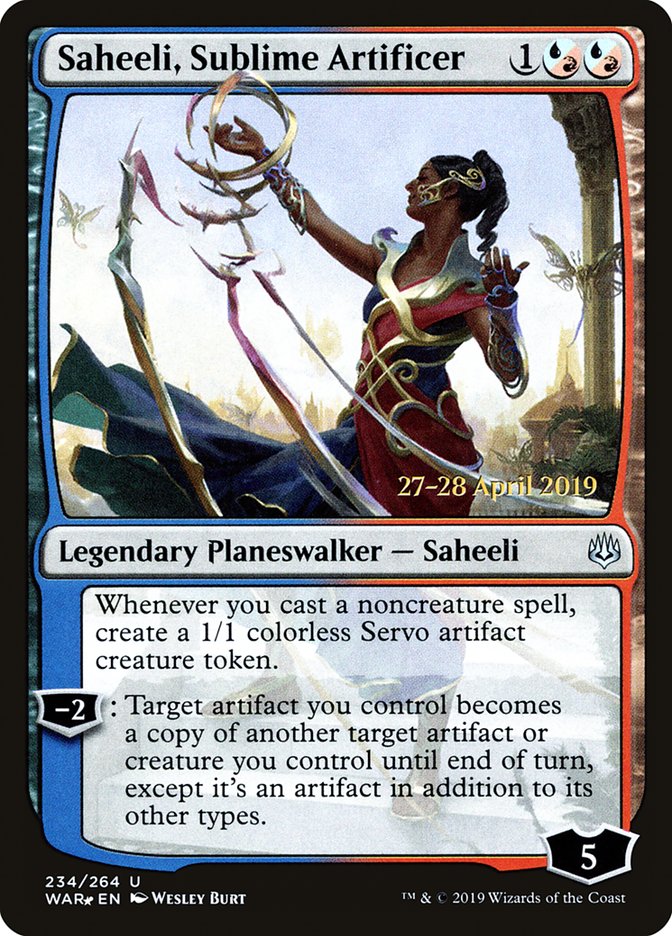 Saheeli, Sublime Artificer  [War of the Spark Prerelease Promos] | Gaming Infinity