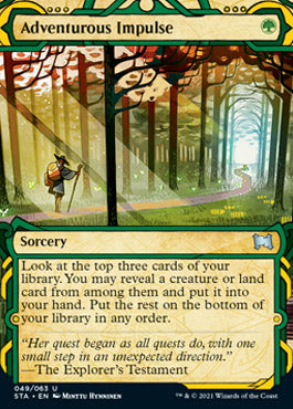 Adventurous Impulse (Etched Foil) [Strixhaven Mystical Archive] | Gaming Infinity