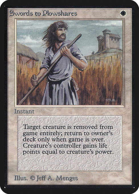 Swords to Plowshares [Limited Edition Alpha] | Gaming Infinity
