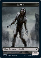 Zombie // Horror Double-Sided Token [Commander 2021 Tokens] | Gaming Infinity