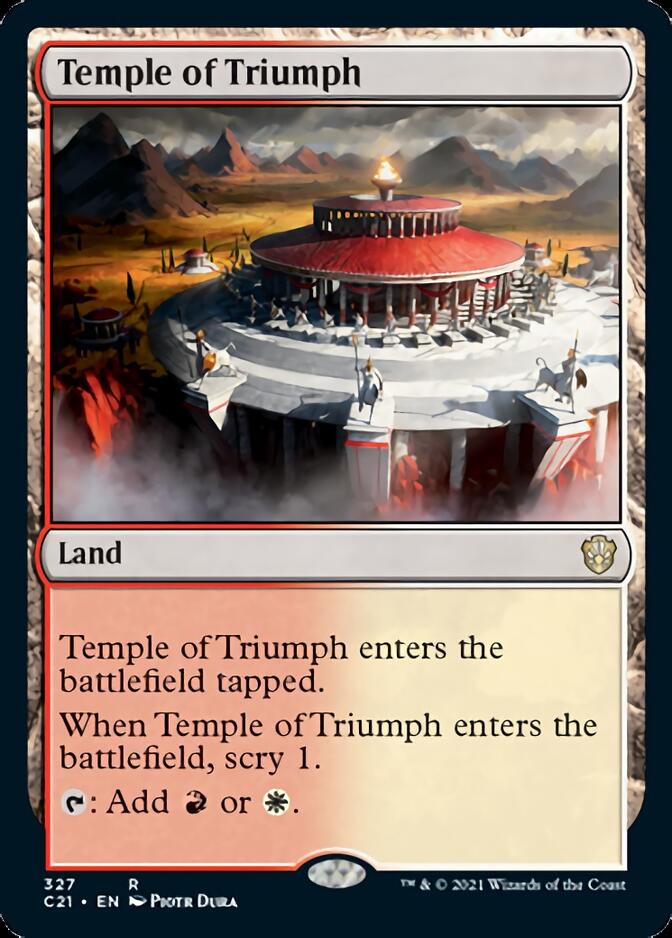 Temple of Triumph [Commander 2021] | Gaming Infinity