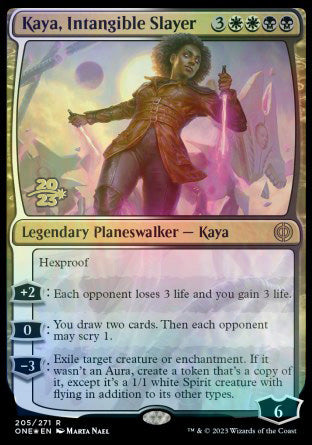 Kaya, Intangible Slayer [Phyrexia: All Will Be One Prerelease Promos] | Gaming Infinity