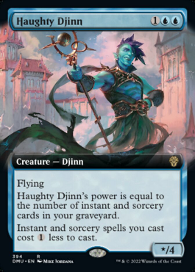 Haughty Djinn (Extended Art) [Dominaria United] | Gaming Infinity