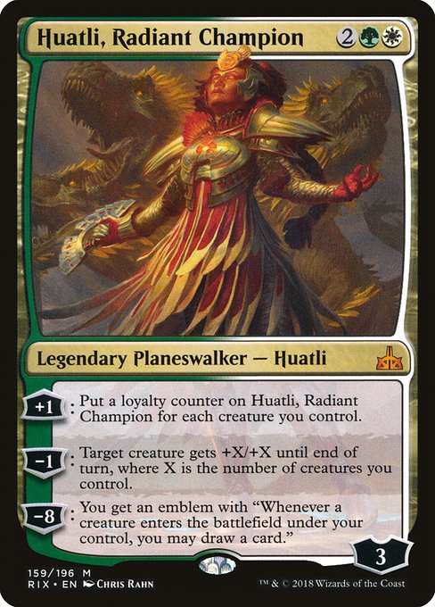 Huatli, Radiant Champion [Rivals of Ixalan] | Gaming Infinity