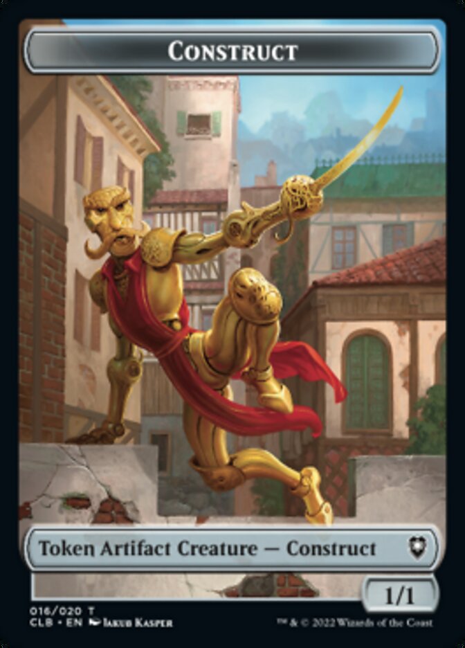 Treasure // Construct Double-sided Token [Commander Legends: Battle for Baldur's Gate Tokens] | Gaming Infinity