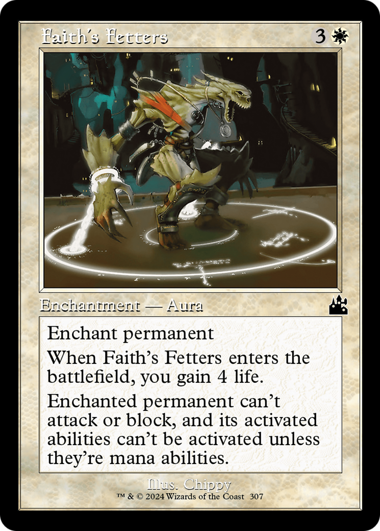 Faith's Fetters (Retro Frame) [Ravnica Remastered] | Gaming Infinity