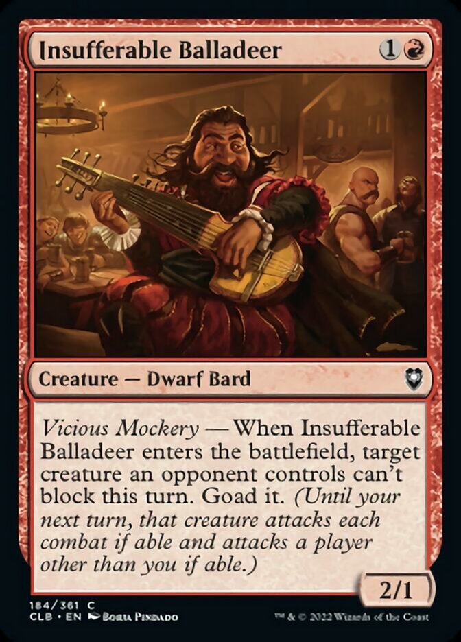 Insufferable Balladeer [Commander Legends: Battle for Baldur's Gate] | Gaming Infinity