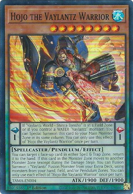 Hojo the Vaylantz Warrior [TAMA-EN004] Super Rare | Gaming Infinity