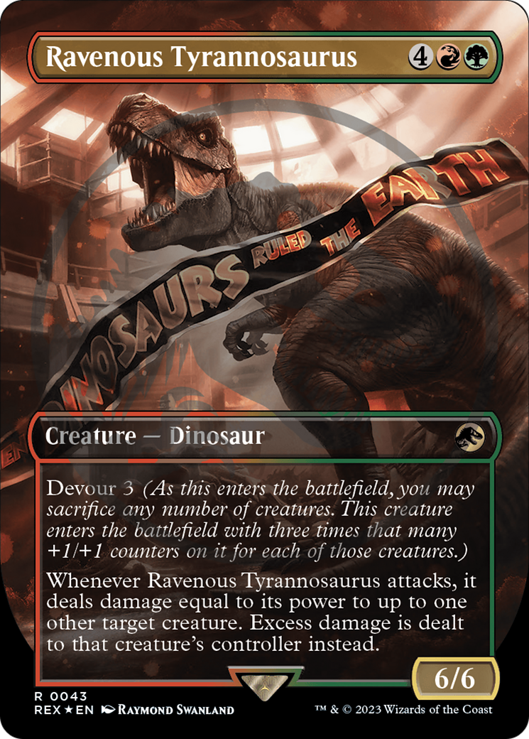 Ravenous Tyrannosaurus Emblem (Borderless) [Jurassic World Collection Tokens] | Gaming Infinity