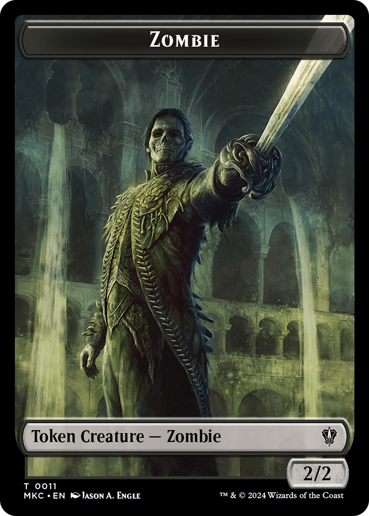 Copy // Zombie Double-Sided Token [Murders at Karlov Manor Commander Tokens] | Gaming Infinity