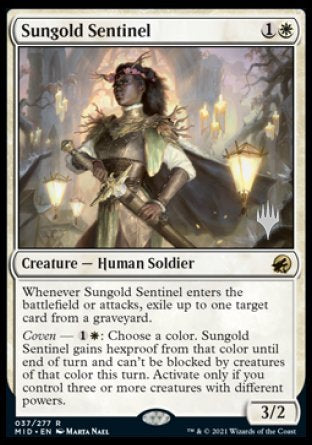 Sungold Sentinel (Promo Pack) [Innistrad: Midnight Hunt Promos] | Gaming Infinity