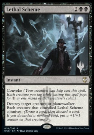 Lethal Scheme (Promo Pack) [Streets of New Capenna Commander Promos] | Gaming Infinity