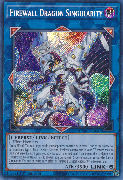 Firewall Dragon Singularity [CYAC-EN047] Secret Rare | Gaming Infinity