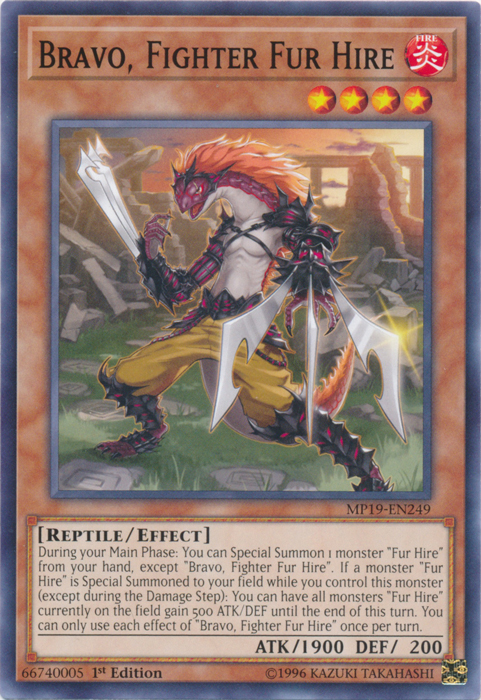 Bravo, Fighter Fur Hire [MP19-EN249] Common | Gaming Infinity