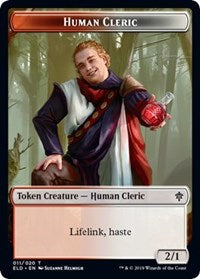 Human Cleric // Food (17) Double-sided Token [Throne of Eldraine Tokens] | Gaming Infinity