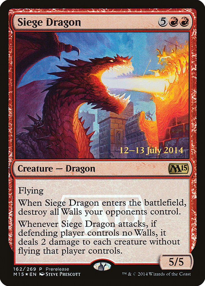 Siege Dragon [Magic 2015 Promos] | Gaming Infinity