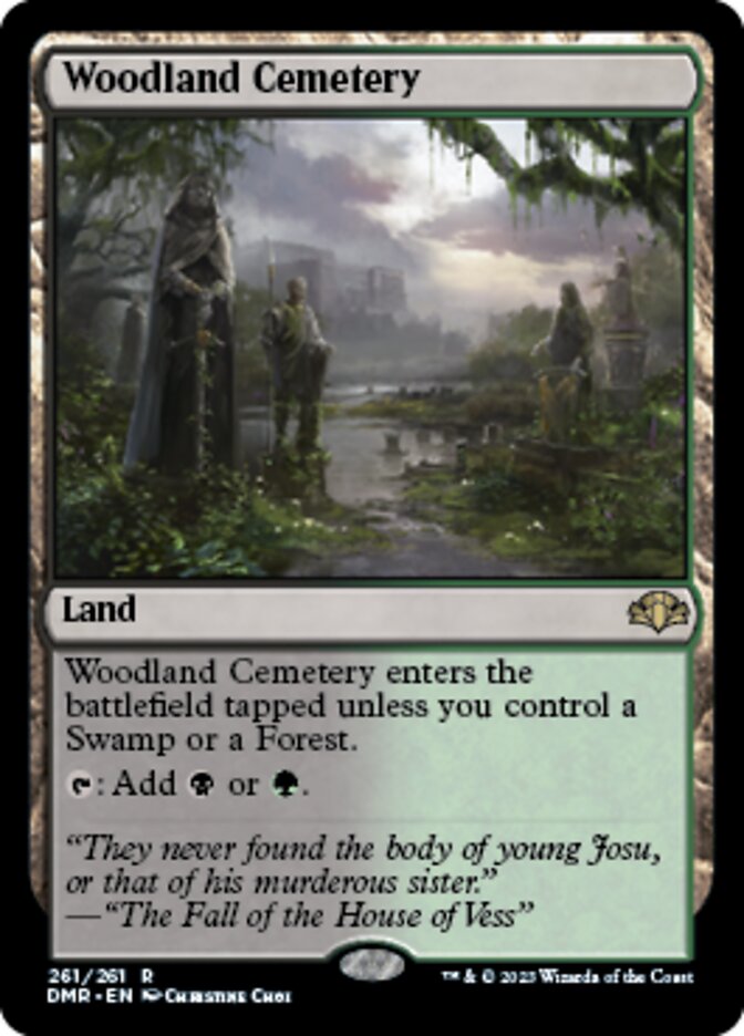 Woodland Cemetery [Dominaria Remastered] | Gaming Infinity