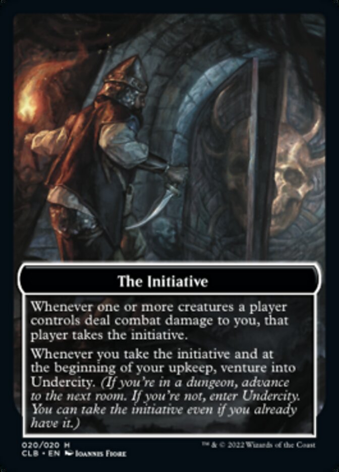The Initiative // Undercity Double-sided Token [Commander Legends: Battle for Baldur's Gate Tokens] | Gaming Infinity