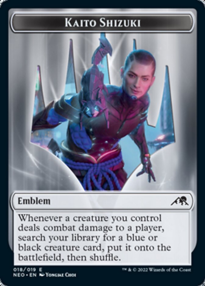 Kaito Shizuki Emblem [Kamigawa: Neon Dynasty Tokens] | Gaming Infinity