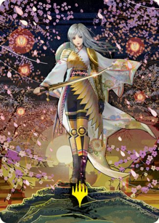 The Wandering Emperor 2 Art Card (Gold-Stamped Signature) [Kamigawa: Neon Dynasty Art Series] | Gaming Infinity