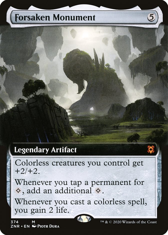 Forsaken Monument (Extended Art) [Zendikar Rising] | Gaming Infinity