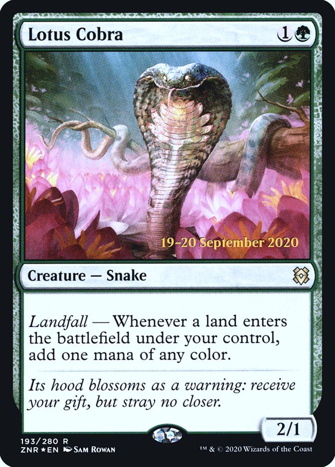 Lotus Cobra  [Zendikar Rising Prerelease Promos] | Gaming Infinity