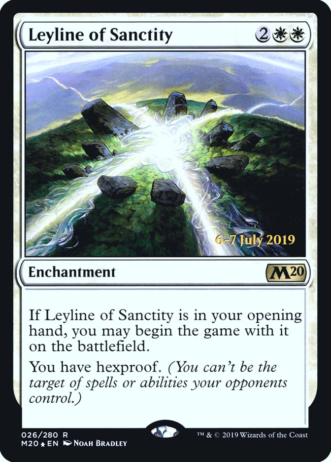 Leyline of Sanctity  [Core Set 2020 Prerelease Promos] | Gaming Infinity