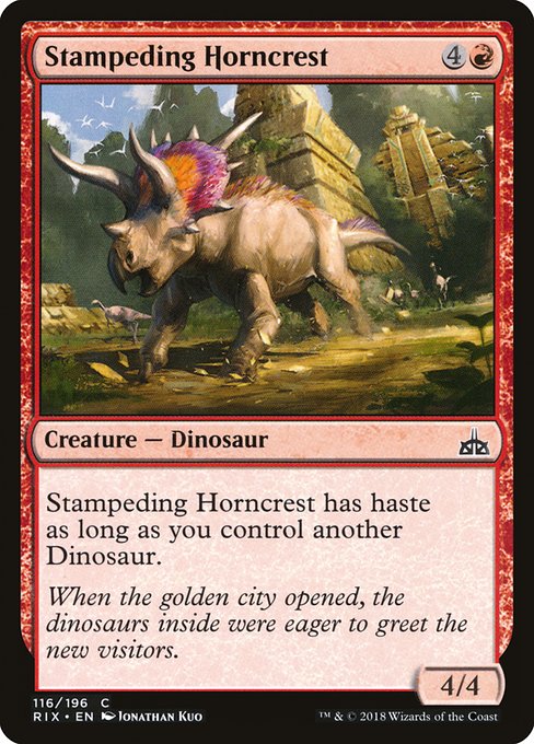 Stampeding Horncrest [Rivals of Ixalan] | Gaming Infinity