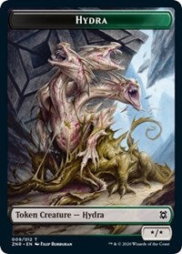 Hydra // Illusion Double-sided Token [Zendikar Rising Tokens] | Gaming Infinity