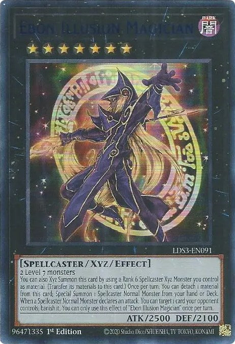 Ebon Illusion Magician (Blue) [LDS3-EN091] Ultra Rare | Gaming Infinity