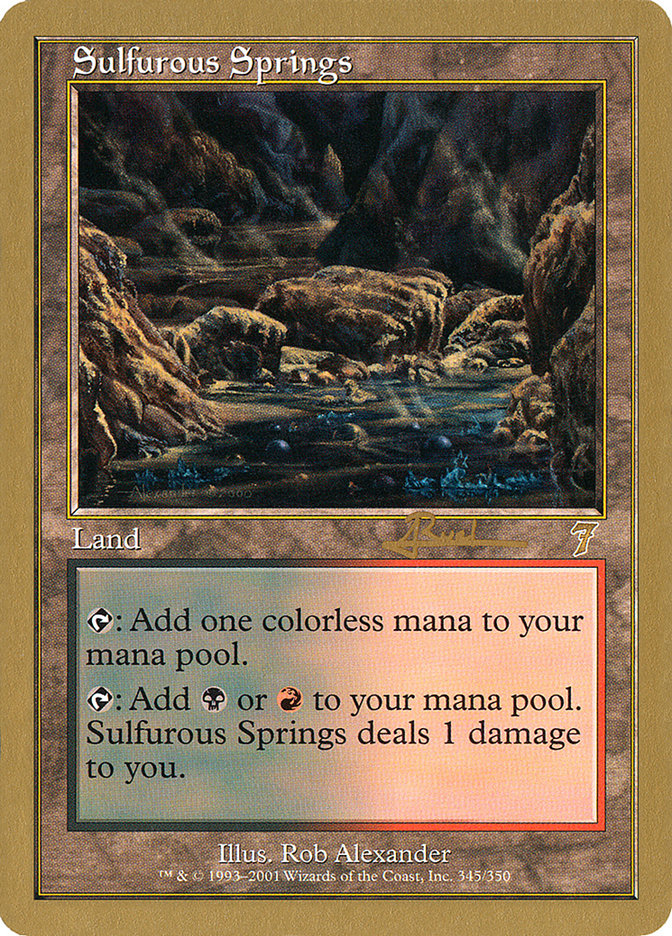 Sulfurous Springs (Antoine Ruel) [World Championship Decks 2001] | Gaming Infinity