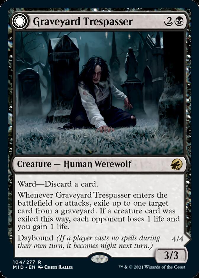 Graveyard Trespasser // Graveyard Glutton [Innistrad: Midnight Hunt] | Gaming Infinity