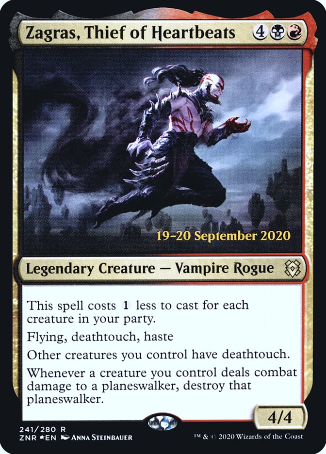 Zagras, Thief of Heartbeats  [Zendikar Rising Prerelease Promos] | Gaming Infinity