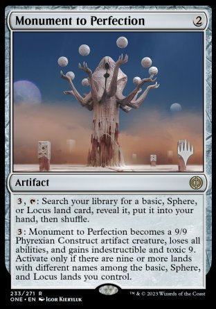 Monument to Perfection (Promo Pack) [Phyrexia: All Will Be One Promos] | Gaming Infinity